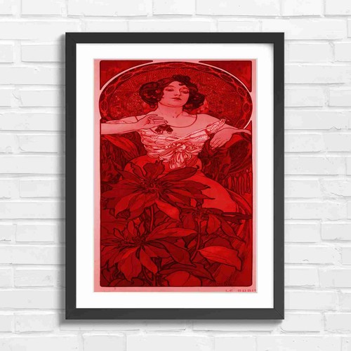 Art nouveau ruby - art,