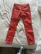 Oasis Ladies Red Skinny Cropped Jeans Size 10