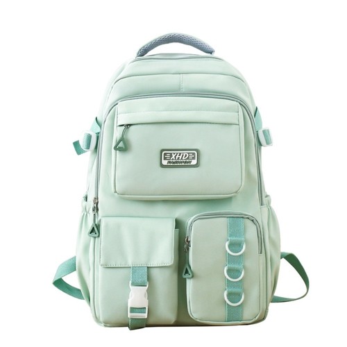 Multi pocket nylon backpack - nylon,