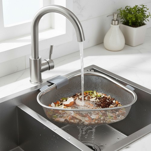 Stainless steel sink strainer - stainless,
