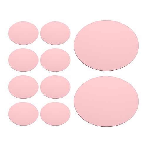 10pcs round mirror plates for - plates,