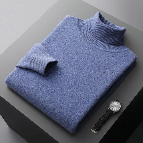 Men merino wool turtleneck - men's,