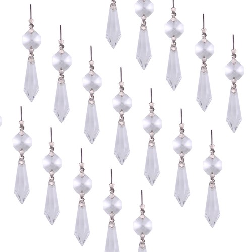 20x clear icicle crystal - 7",