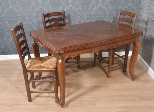 Oak french parquetry - french, draw