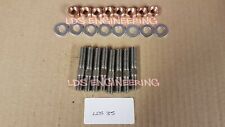 VW Golf mk2 1.6 1.8 + GTI 8v + 16v 1984 to 1991 Exhaust stud + Nut kit / set