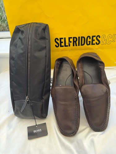 Boss leather moccassin - boss,