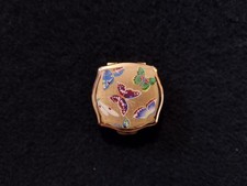 Genuine Vintage Stratton Of London Enamel Trinket Pill Box