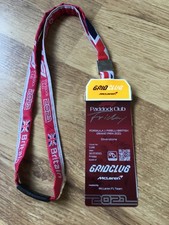 2021 British Grand Prix Paddock Club Pass F1 Formula 1 McLaren