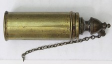 Vintage brass perfume bottle - brass,