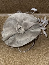 Grey Fascinator Formal Races