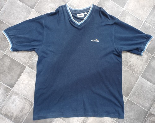 Ellesse neck blue shirt - blue,