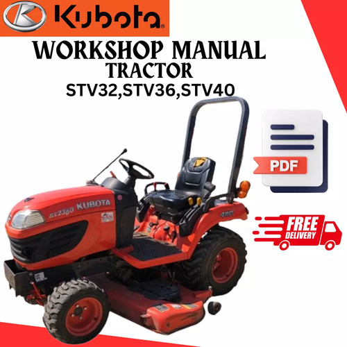 Kubota tractor stv32 - kubota, stv36