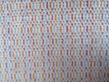 Vintage Heavy Linen Velvet Multicoloured Weave Mauve Furnishing Fabric Per M