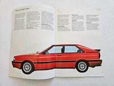 AUDI 80 90 100 COUPE 200 SALES BROCHURE 1984 1985