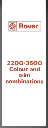 Rover 2200 3500 colour - 2200,