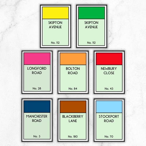 Personalised monopoly print - personalised, /