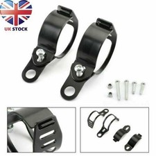 Front Turn Signal Light Bracket Holder Fork Bar Mount Clamp Holder 41-51mm Bk.