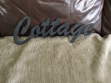 Cast iron plaque sign - iron,