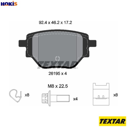 Brake pad set - brake,