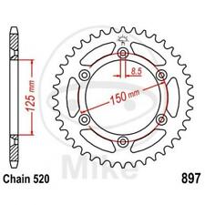 Crown 40 Teeth 520 Black