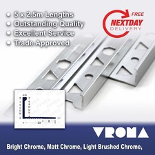 5 X HEAVY DUTY TILE TRIM 2.44