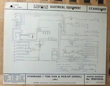 Original LUCAS Standard 1 Ton Van & Pickup Diesel Wiring Diagram 1962  W05494486