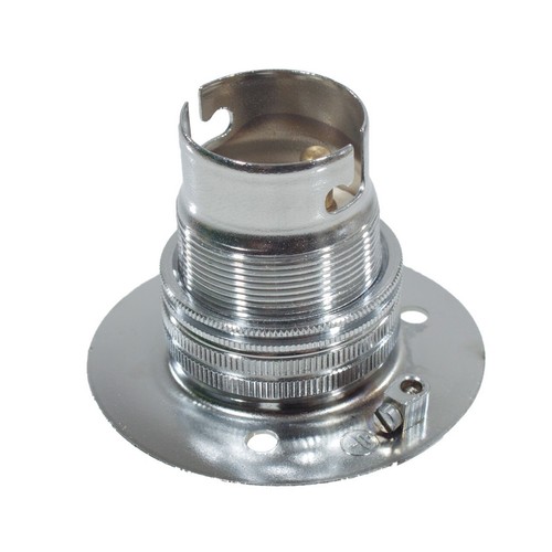 Batten lamp holder chrome - batten,