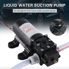 60W 12V Oil Pump Diesel Fuel Fluid Extractor Electric Transfer Self-priming Bran