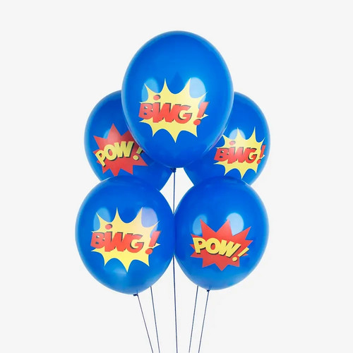 Superhero party balloons - superhero,