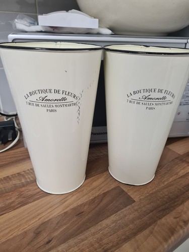 Tall flower pots metal with - tall,