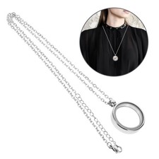 Women Jewelry Pendant Necklace Floating Locket Clear Glass Bezels for Making