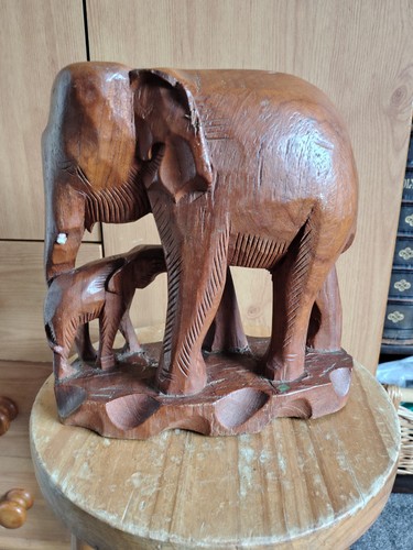 Large carved wooden - large, and