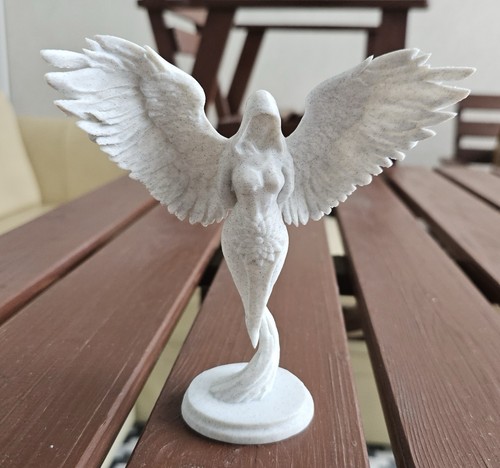 Printed winged angel - printed,