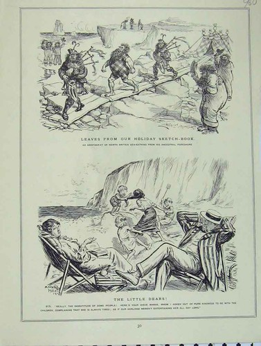 Old antique print scotland - old,