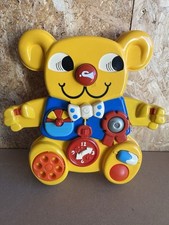 Vintage 1982 Matchbox Yellow Teddy Bear Toy Cot Activity Toddler Nursery Retro