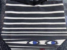 Lulu Guinness Shopper Bags  x2 Jute Tote Red Nose Day Peeping Doll & Wild Cat