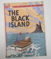 Vintage The Adventures of Tintin: The Black Island Comic - Methuen 1972