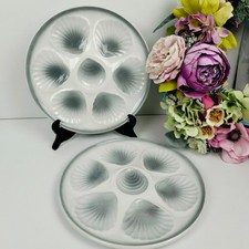 2 x Oyster Plates Seashell