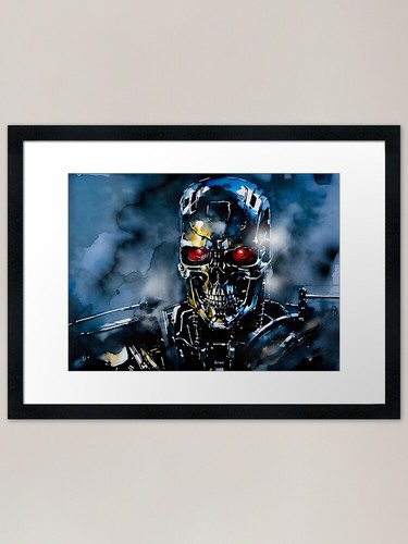 Terminator 800 framed art - terminator,