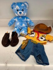 BUILD A BEAR RARE & HTF DISNEY TOY STORY 4 BEAR &  WOODY COSTUME