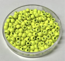 Yellow Brass Fly Tying Beads X 100