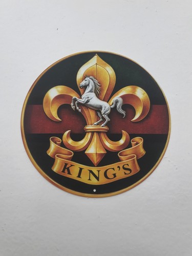 King regiment metal - metal, sign