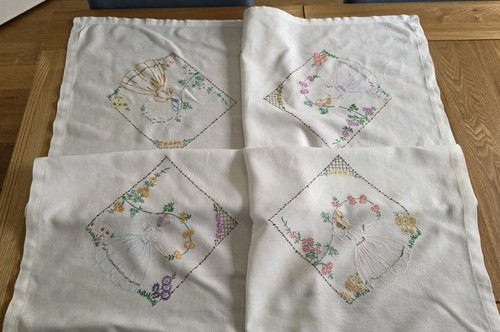 Vintage white crinoline lady - vintage,