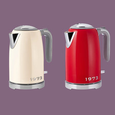 SILVERCREST Electric Kettle, 2600–3100 W, Retro 1973 Red/Beige