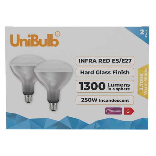 Unibulb infra red heater lamp - unibulb, infra-red