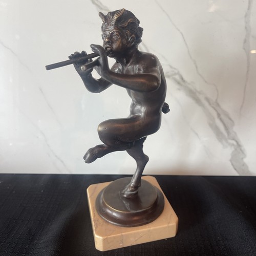Rare pan bronze figure - bronze,