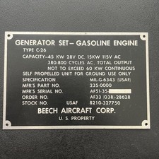 Beech Aircraft Co. Vintage