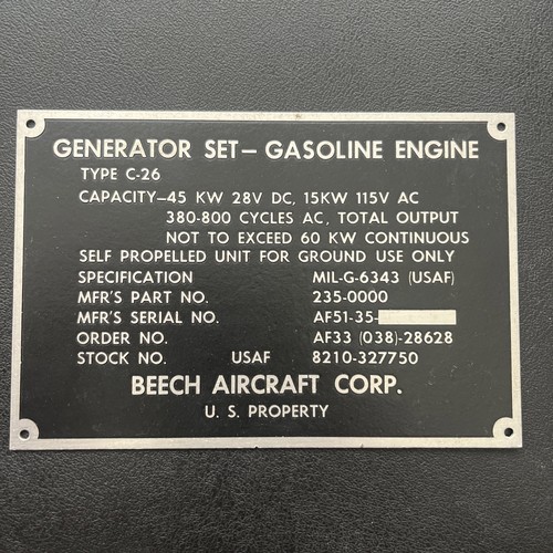 Beech aircraft vintage - co.,