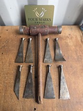 8 x Marples Caulking Irons And