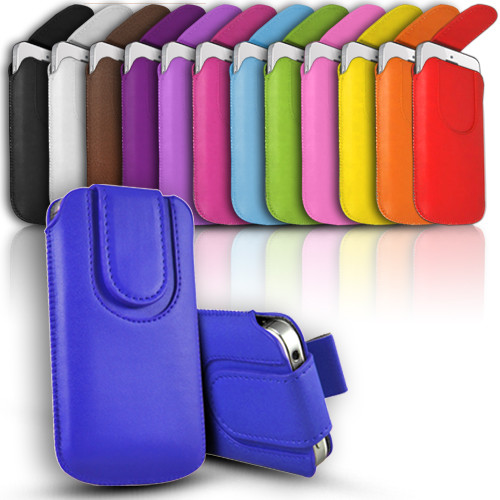 Leather slide phone case - leather,